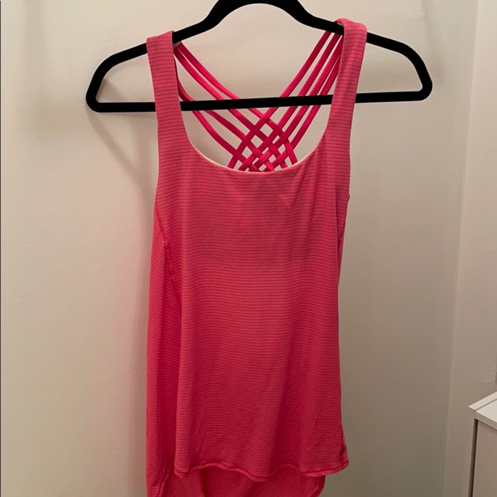 LULULEMON size 6 built in sports bra and tank.